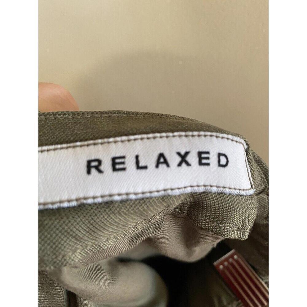Mason's Linen Blend Casual Green Pants With Studs On The Pockets. Sz.36 US 3/4 - Picture 6 of 6